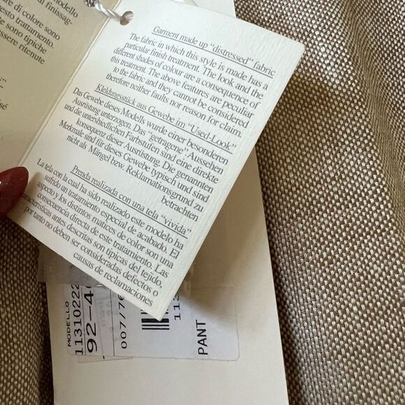 Max Mara Neutral leisure Rapide linen dress pant size 2 - Picture 4 of 7